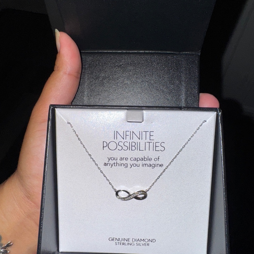 Sterling Silver Infinity Necklace